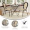 Flash Furniture Cannes Thonet French Bistro Stacking Chair, Natural PE Cane Rattan and Black Aluminum Frame, 2PK 2-SDA-AD642110-1-NAT-BK-GG - alternate 9